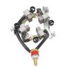 Motor Carbon Brush Kit 45mm Center Bore Starter Carbon Brush Holder Repair Kit for 8000?20000lb 4X4