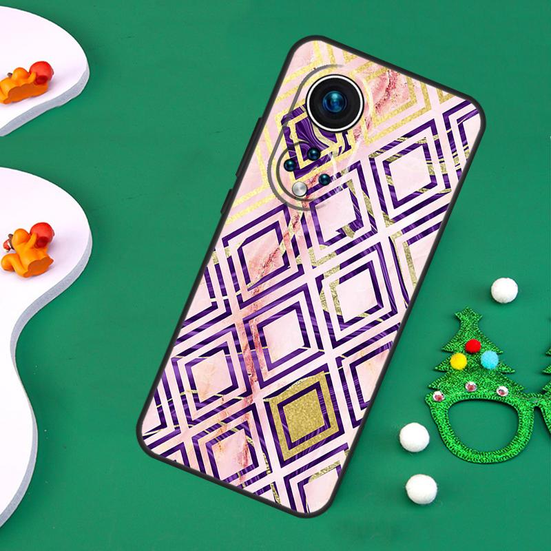 

Marble Geometric Case For Honor Magic 7 Lite 6 5 50 70 90 200 Pro X9a X8a X8b X7a X6a X8 X9 X9c X9b Cover Honor X9c