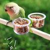 Parrot Food Bowl Feeder Cup With Clip Small Pet Bird Feeding Basin Bracket Feeder Water Bowl Bird Cage Feeder Pet Accessories