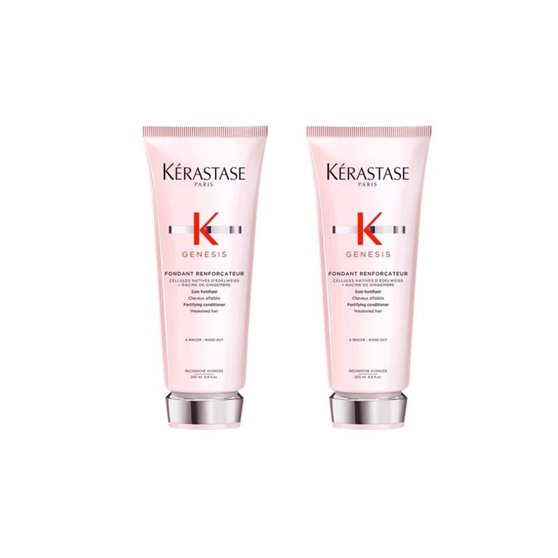 Kerastase Genesis Conditioner Repairs, Moisturizes, Strengthens and Prevents Hair Breakage / New version 200ml*2 without original box коричневый