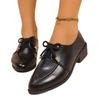 Damen Loafer in weiter Weite mit Schleifendetail - Spitzschuh Chunky Heel Flats für Frühling/Herbst, Koreanischer Stil Slipper