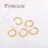 Fashion Hoops Earrings For Women Jewelry Accessories 18K Real Gold Plated Twist Circle Hoop Earring Female,Jewelry Gifts