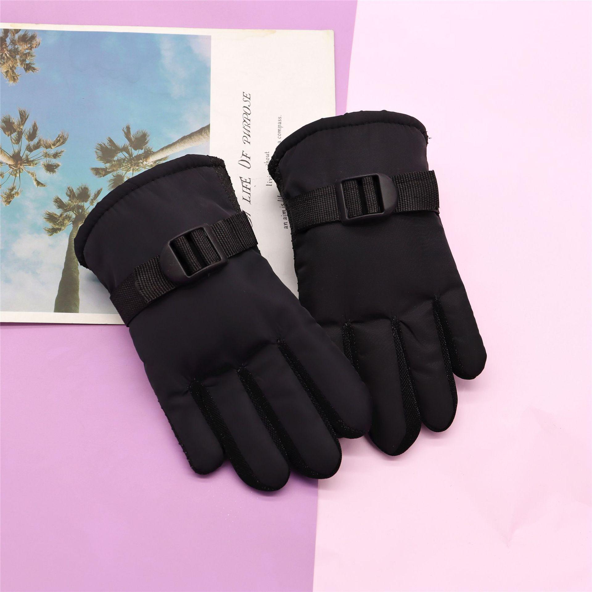 Kids Waterproof Fleece-Lined Ski Gloves – Warm, Windproof Winter Gloves for Boys and Girls