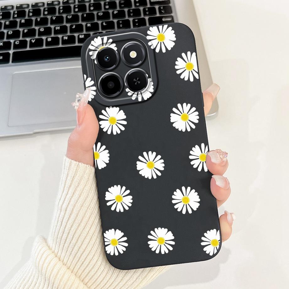 For Honor X6c Case New Fashion Cartoon Luxury Girly Painting Funda For Huawei Honor X6C X6 C X 6C Cover Matte Liquid Silicone