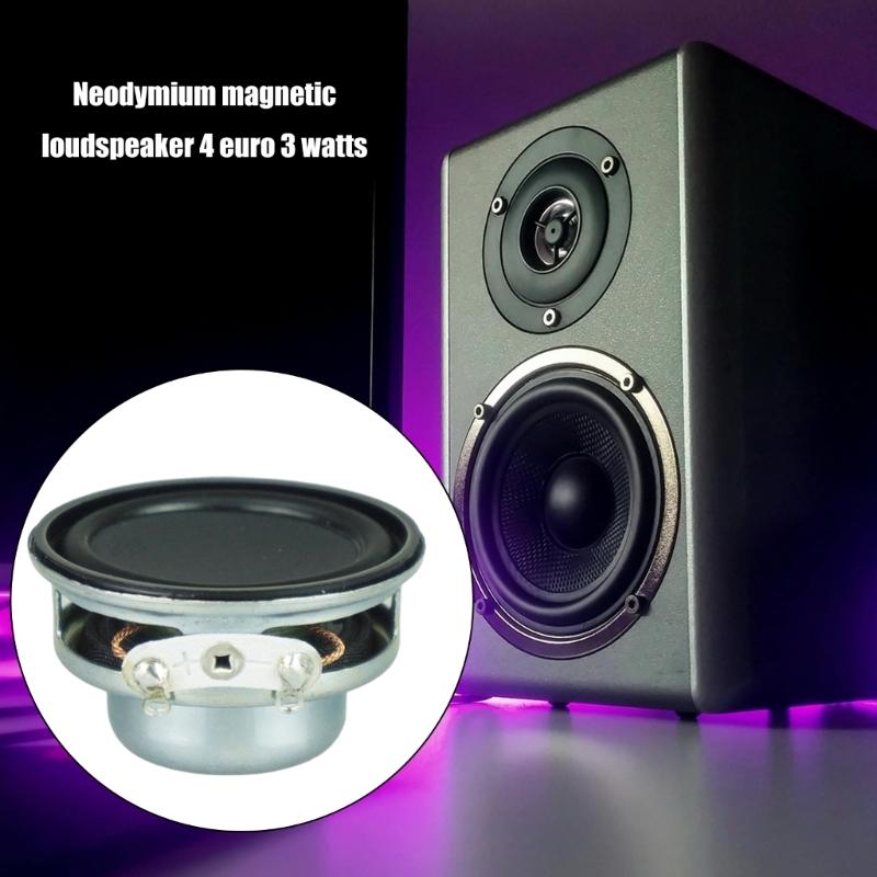 2Pcs 36mm 4Ohm 3W Full Ranges Speakers Stereo Woofer Loudspeaker Round Shape Replacement Loudspeaker Magnetic Speakers