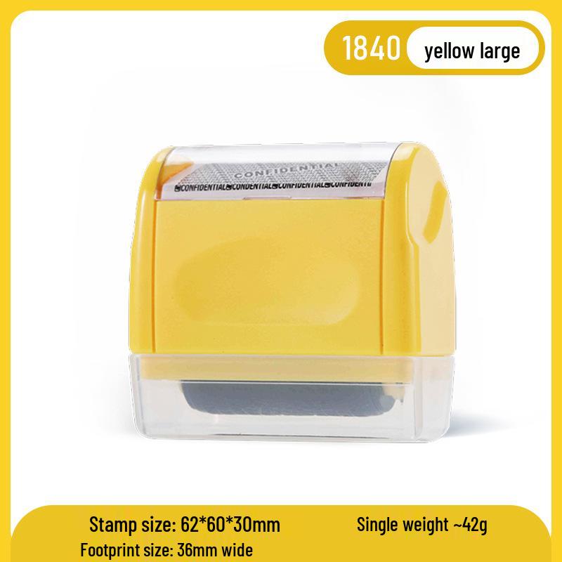 Gibberish Confidential Information Smearing Privacy Protection Stamp