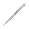 Rotring 800 Series Mechanical Pencil, 0.5mm, Retractable, Two-Step Design, Full Metal Body, Gold Accents