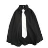 White Shirts Women with Tie Japanese Style Preppy Students BF Oversized Blouse Simple Solid Loose Summer Top