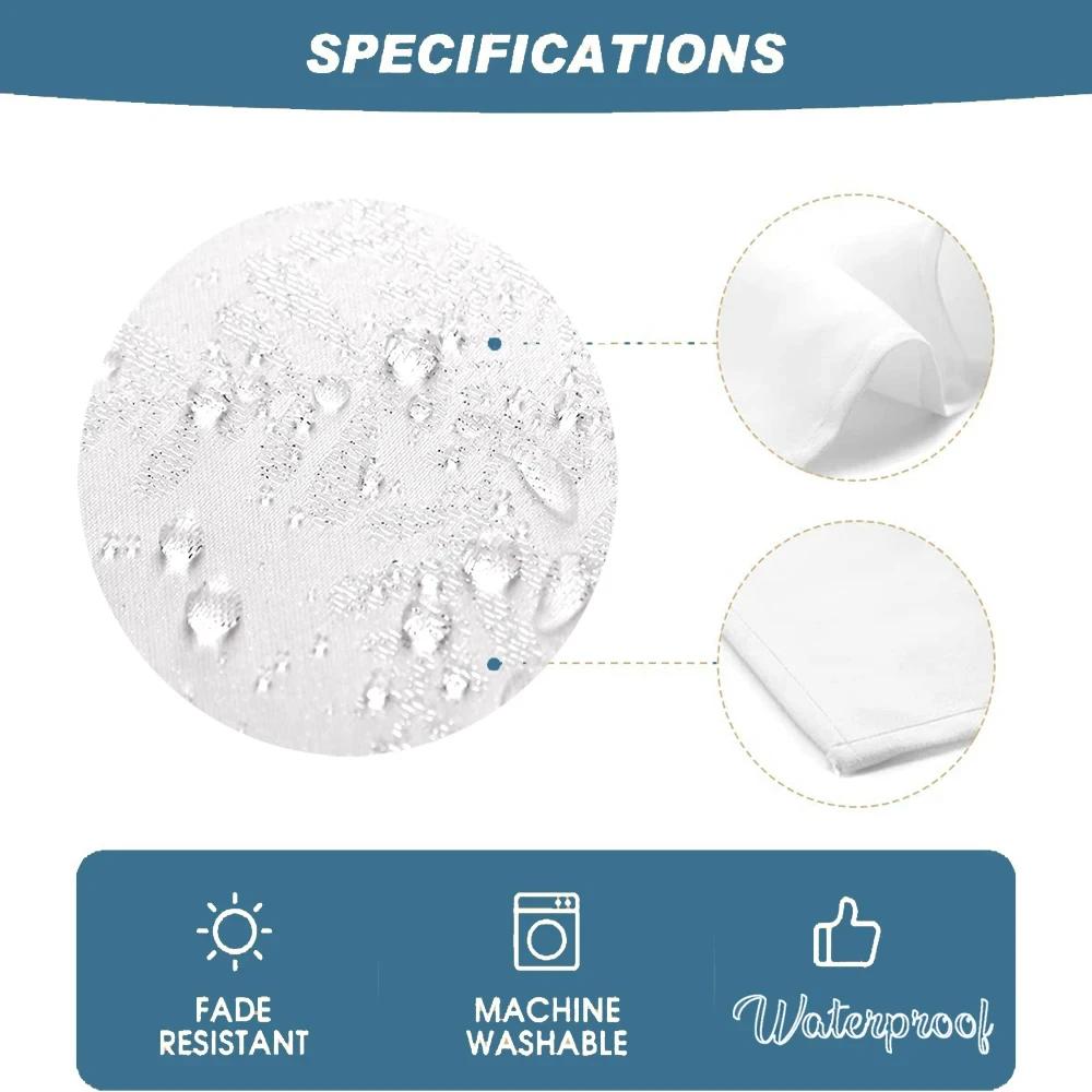 Butterfly Flower Mushroom Moon Watercolor Waterproof Polyester Tablecloths Table Party Decoration Dining Tablescover Manteles