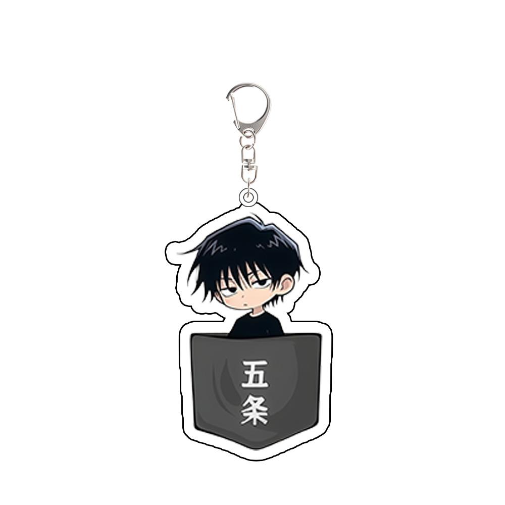 For Anime JJK Fushiguro Megumi Gojo Satoru Zenin Mai Nanami Kento Inumaki Toge Acrylic KeyChain Backpack Accessories Gift