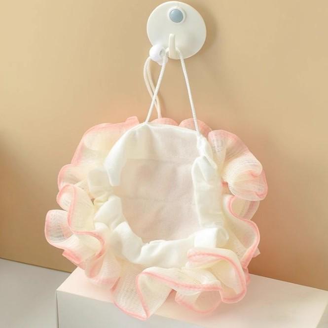 Exfoliating Scented Bath Ball: Rich Lather, Soap Holder, Two-in-One