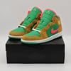 DX4332-700 Nike Air Jordan 1 Mid Пшеничный Арбузный Чатни Счастливый Зеленый (Мужской)