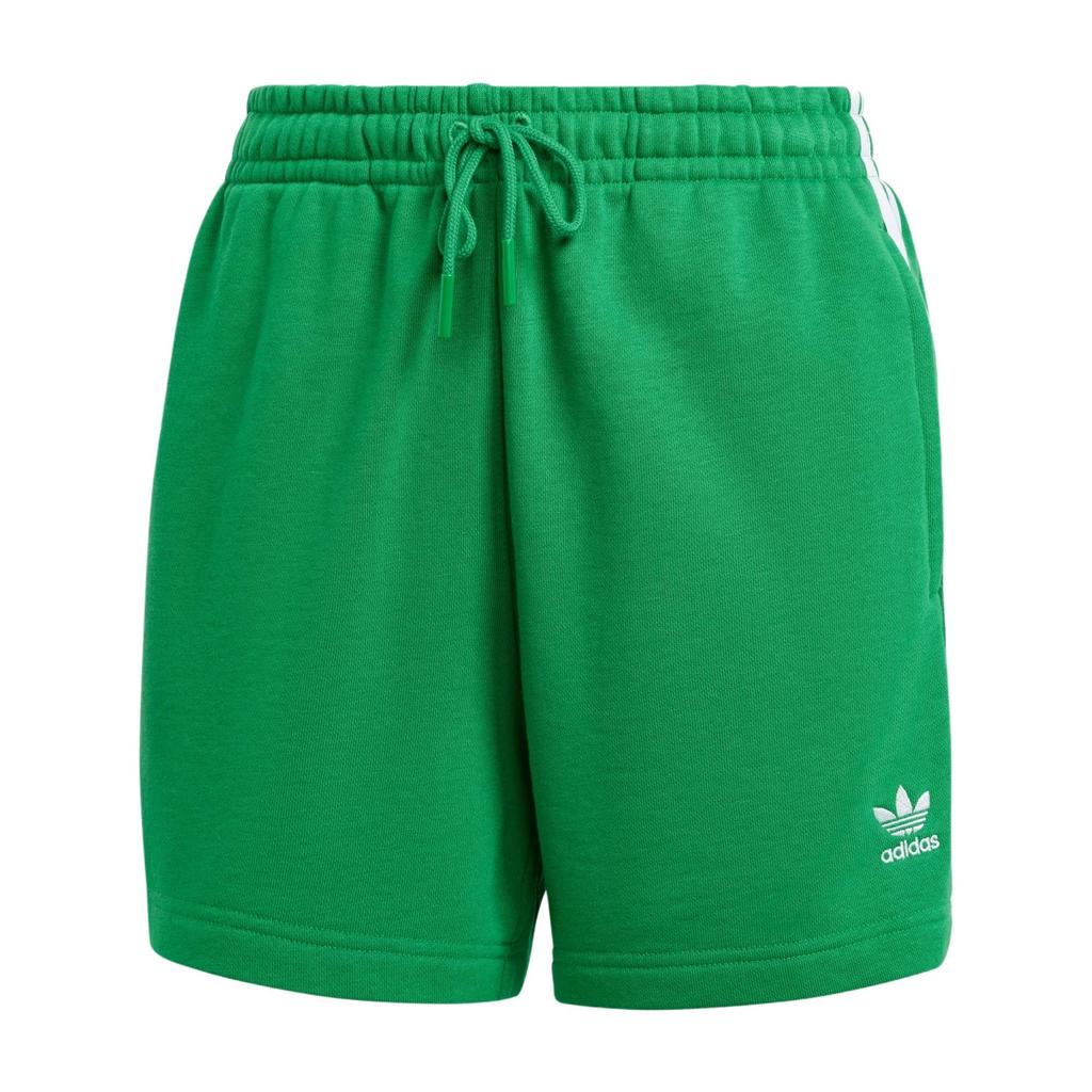 Adidas Originals 3-Stripes Mid-Rise Versatile Comfortable Casual Shorts Women Shorts Green IY2157
