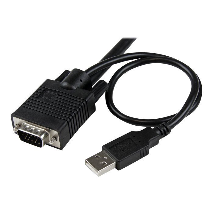 Commutateur KVM USB VGA À 2 Ports - STARTECH - Switch KVM - Alimenté Par USB - Noir