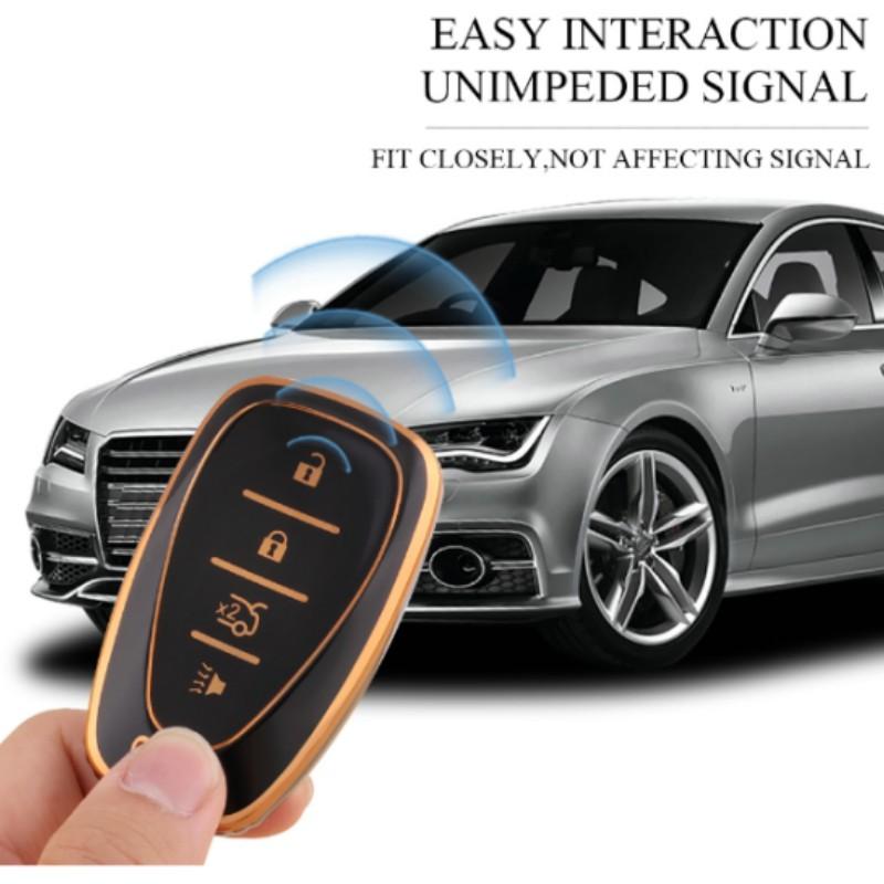 Nový design 4 5tlačítkový TPU obal na klíč od auta pro Chevrolet Chevy Malibu Camaro Cruze Traverse Spark Equinox Sonic Volt Ochranný kryt