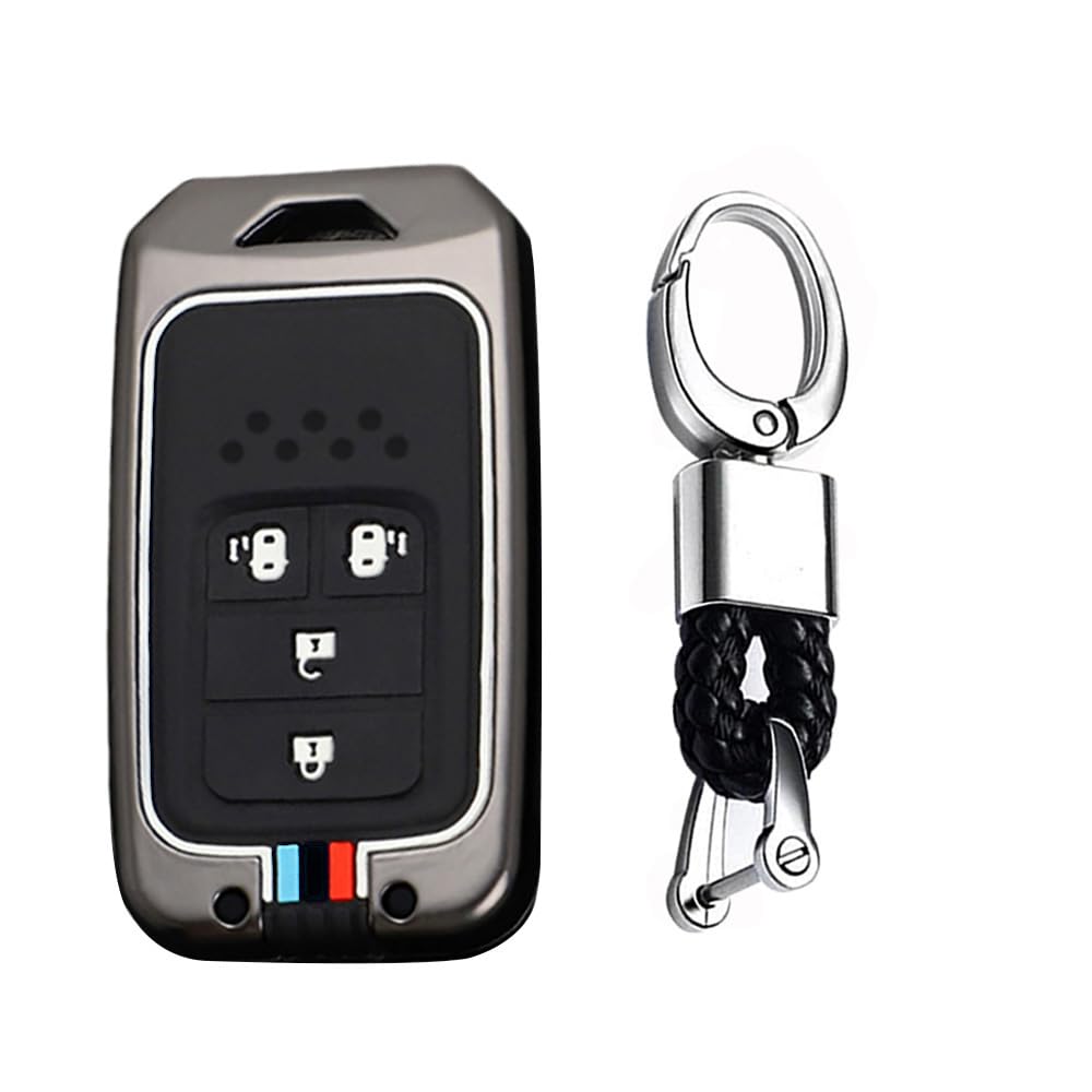 

Honda Key 4 Honda Double Side Suitable for Key Compatible with Scratch Car Black B [TECART] Case, Silicone, Buttons, Keyless, Slide, Freed, S660,
