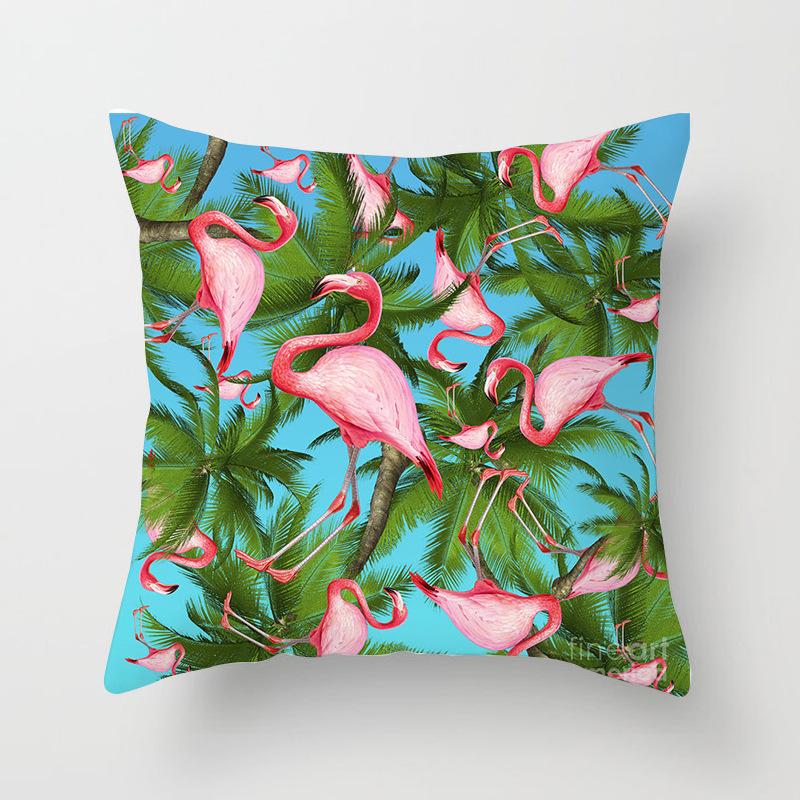 Home Decor Exotic Tropical Prints Pillow Covers for Home Pattern Cushion Cover Suitable for Sofa Bedroom Car Pillow Cover