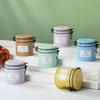 Round Tea Tin Can Tinplate Candy Jar Multi-functional Metal Tea Can  Travel
