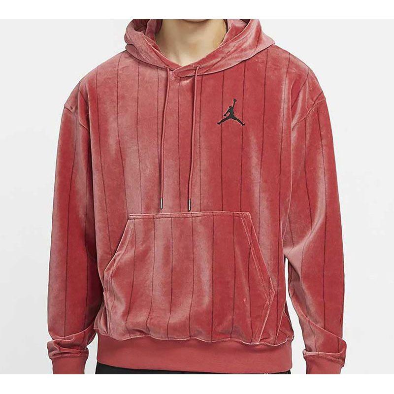 Jordan Air Sweatshirts Men's Red Hooded Thickened Regular CD5740-605