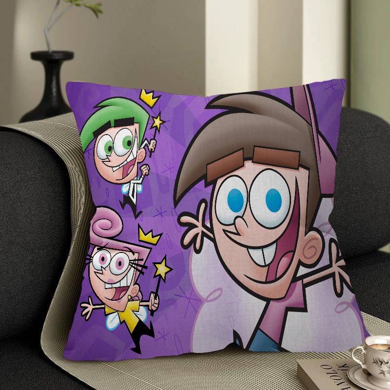 Cartoon The Fairly OddParents Pillow Gift Home Office Decoration Bedroom Sofa Car Cushion Cover Case 45x45