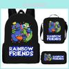 Regenbogenfreunde Kinder Schulranzen Aus Wasserdichtem Oxford-Stoff Mit Cartoon-Aufdruck Für Die Schule