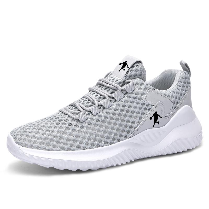 Summer breathable mesh surface lightweight running soft sole sports leisure hollow out non-slip soft sole fashionable shoes