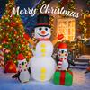 5.91FT Inflatable Snowman Penguins Toys With LED Lights Xmas Yard Lawn Home Party Decorations Christmas Supplies Ornaments Gifts