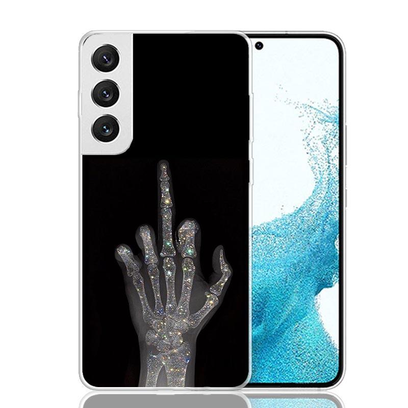 Middle Finger Phone Case For Samsung Galaxy S26 Ultra S23 S24 S25 Edge S20 FE S21 S22 Plus Soft Print Shell Cover Fundas Galaxy