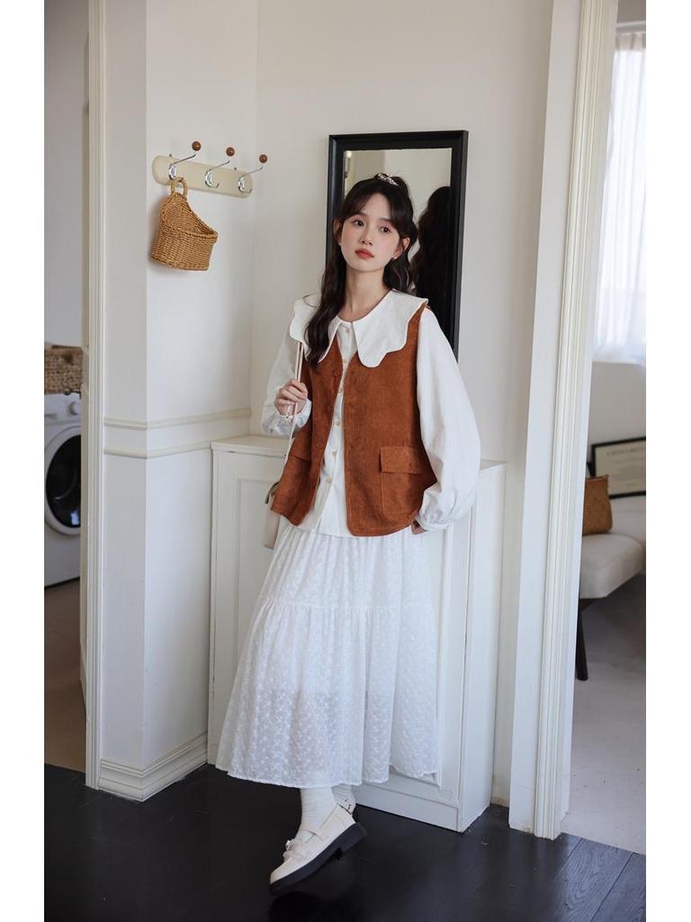 Chic French Doll Collar Shirt - Unique Early Spring Women's Fashion Top