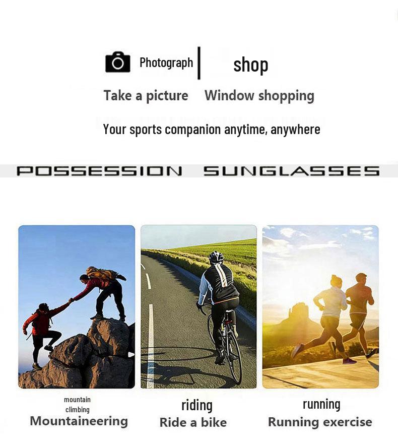 Unisex Polarized Retro Outdoor Sports Sunglasses - Cycling Eye Protection