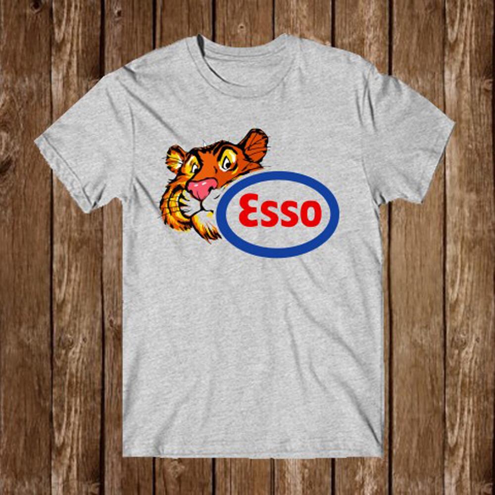 Мужская серая футболка Esso Tiger Размеры S-5XL Унисекс футболка XXXL