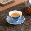Blue Lotus Hand-painted Master Cup White Porcelain Teacup Single Master Cup Tea Bowl Chinese Kung Fu Teaset Drinkware Teaware