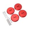 4 Stück   Pad-Adapter Aluminium für       C6 C7 C8, Kein weiterer Schaden, Rot   Stützständer Hebe-   Pad-Adapter, Autowartungswerkzeug