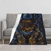 Mandala Themed Flannel Blanket | Multi Colored Polyester Blanket, Comfortable for All Seasons, an Ideal Gift for Art Enthusiasts