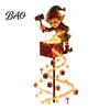 Decorative Light Stakes Solar Christmas Garden Stake Light, Cute Gingerbread House/Elf Boy/Bear Outdoor Waterproof Pathway Lighting for Yards