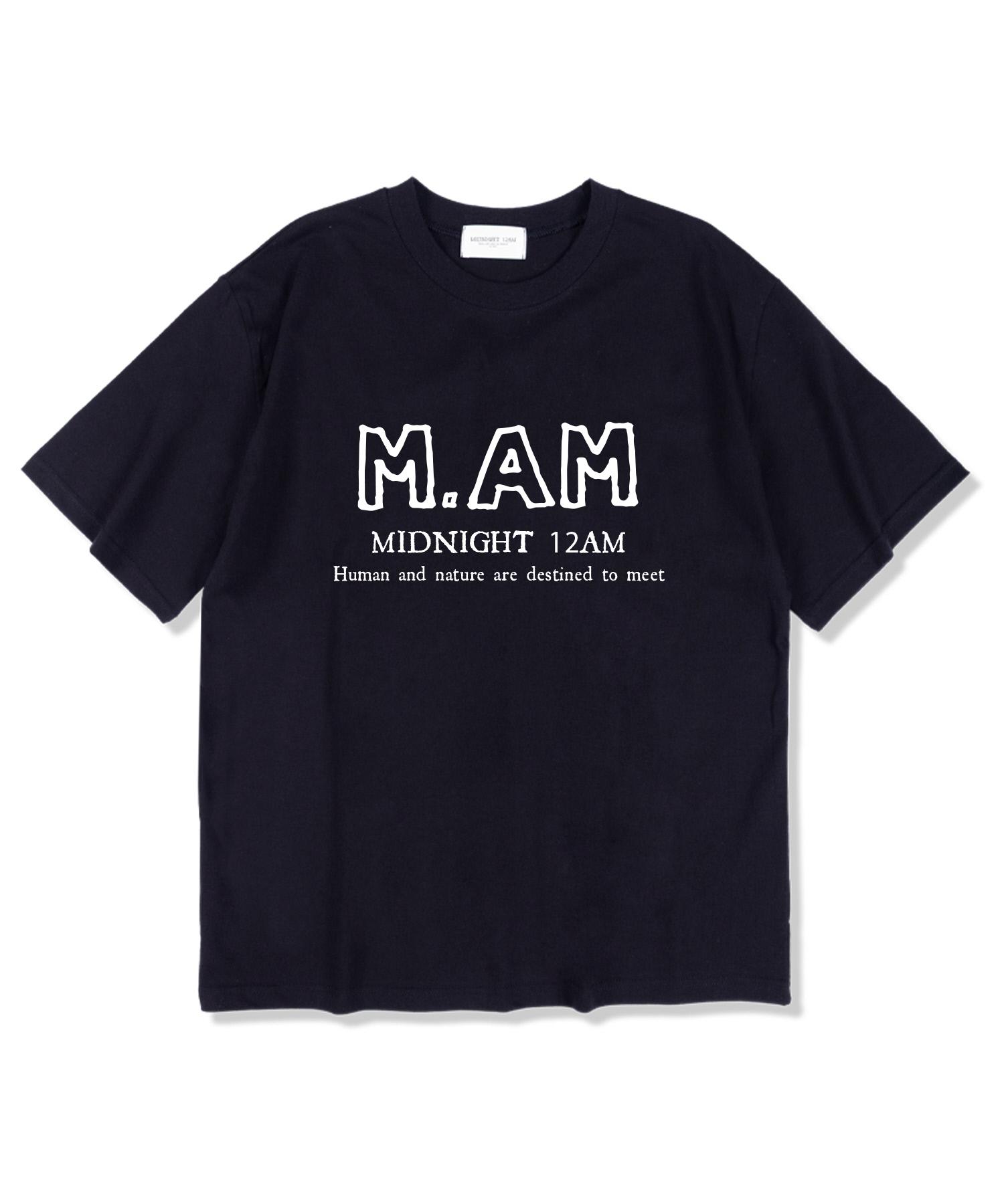 Midnight 12 Am M.Am Logo Short Sleeve T-Shirt Navy L
