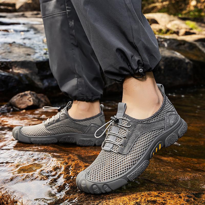 Fashion Sports Hollow Out Shoes For Men Original Men Running Walking Mesh Shoes Breathable Male Flats Lightweight Men's Tennis Footwear