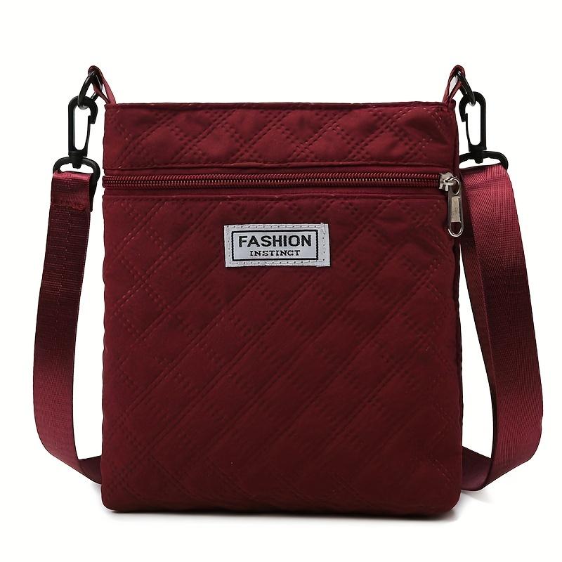 Fashionable Lightweight Multicolor Oxford Fabric Travel Bags, Quilted Pattern, Zipper Closure, Adjustable Strap