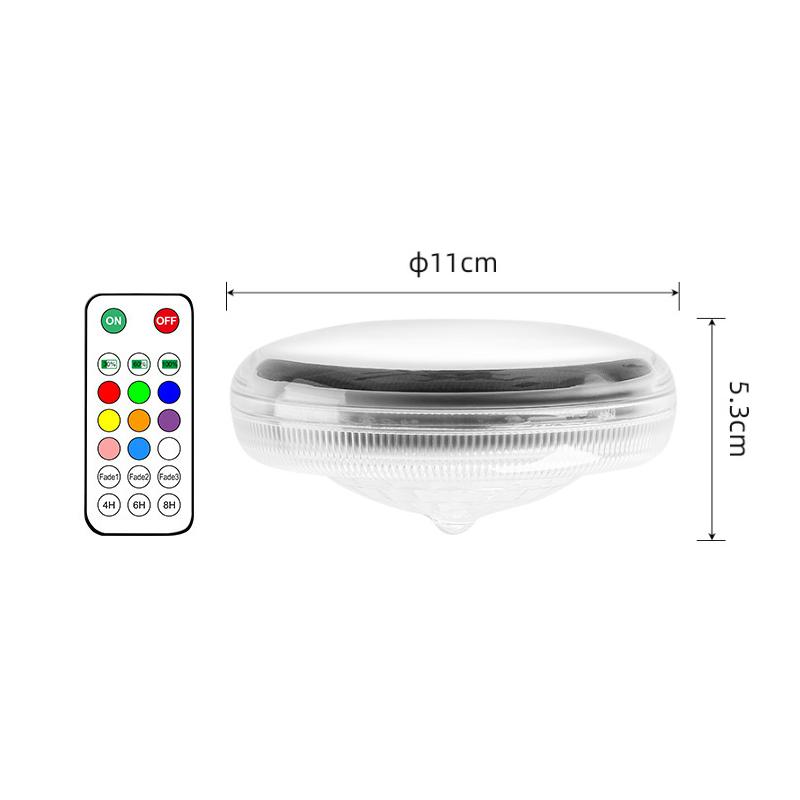 

Colorful Floating Pool Lights Remote Control Floating LED Lamp IPX7 Waterproof 3 Timer 9 Lighting for Beach Patio Poolside Decor