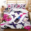 3D Butterfly Themed Bedding Set with Colorful Wing Pillowcases and Duvet Covers 2 or 3 Pieces AU180 * 210 Full Size Home Decoration