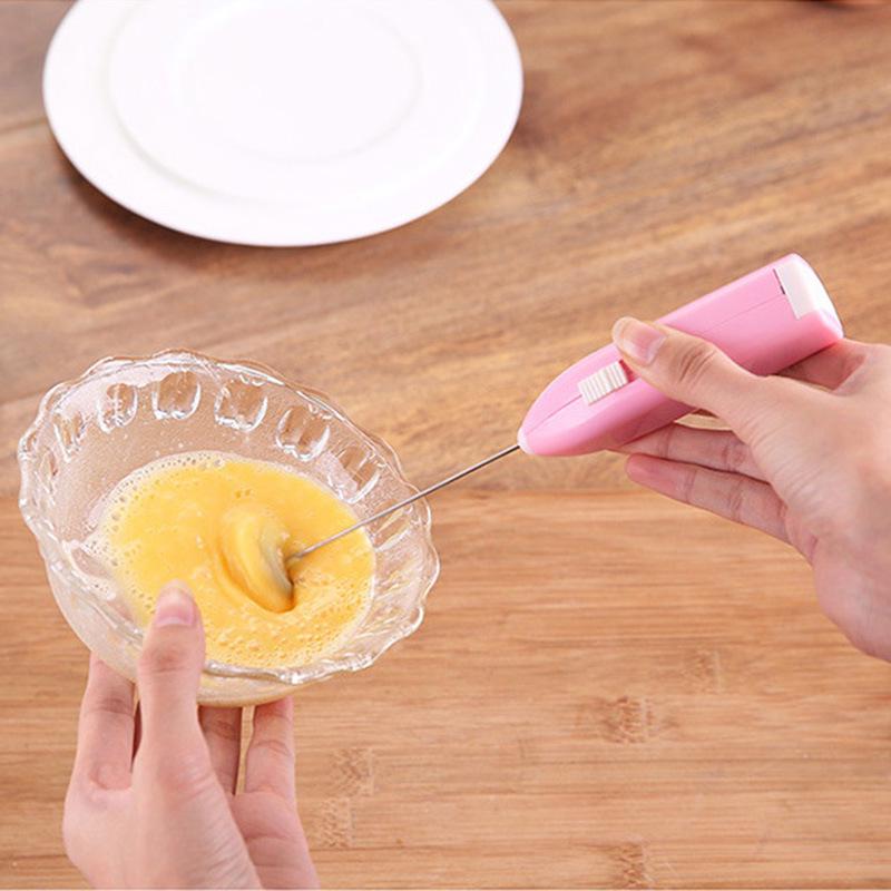 Electric Hand Crank Egg Beater: Whisk, Mix, and Cream for Baking.