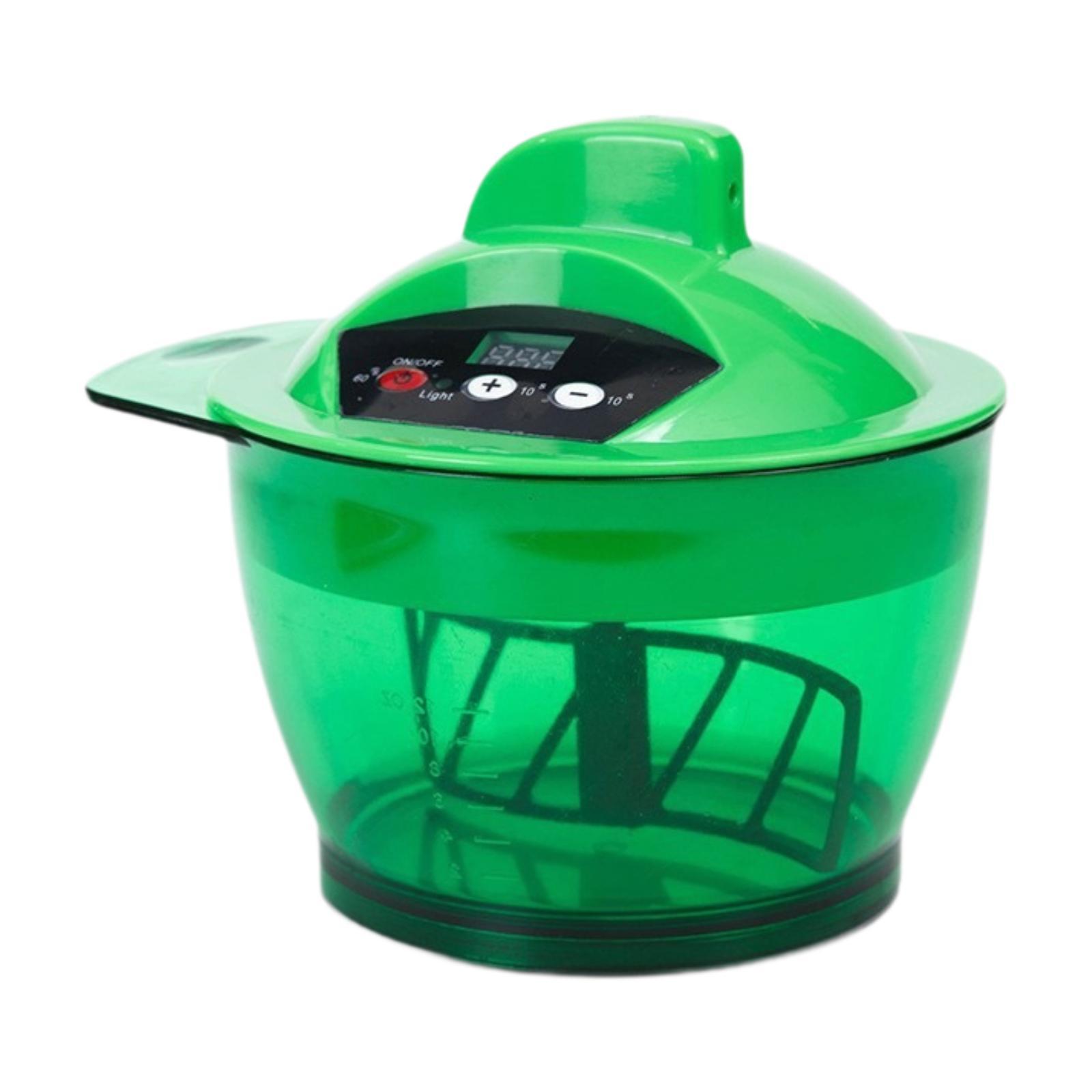 

Electric Hair Color Mixing Bowl US 110V Plug for Home Use Versatile DIY Tool зелёный