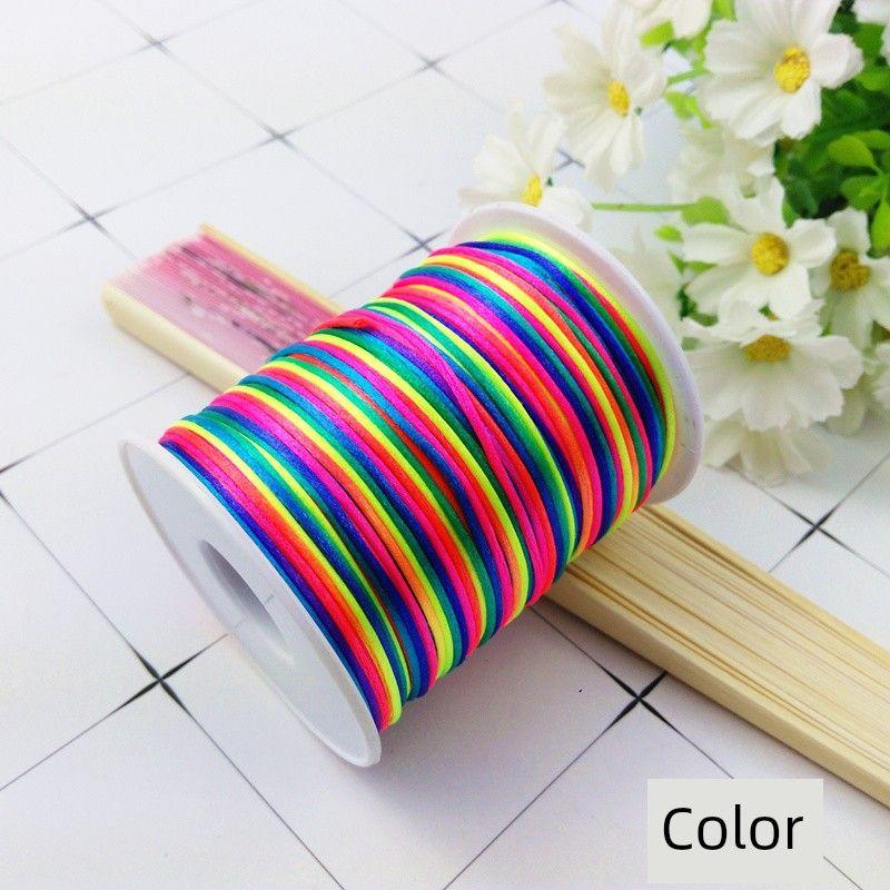 

Bracelet Knit Device Carrying Strap Woven Handmade DIY Bracelet Wooden Frame Bracket Auxiliary Weaving Tool Braiding Cord Line 7: Color 100 m