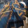A City View Of The City Of Salzburg In Austria Tulle Sheer Curtains for Living Room Kitchen Decoration Voile Organza Curtains