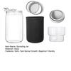 Stacking Sprouting Jars Set Jar Kit, Wide Mouth Glass with Sprout Lid, Blackout Stainless Steel Mesh Lid Sleeve, Plant Growing Kit for Home Gardeners
