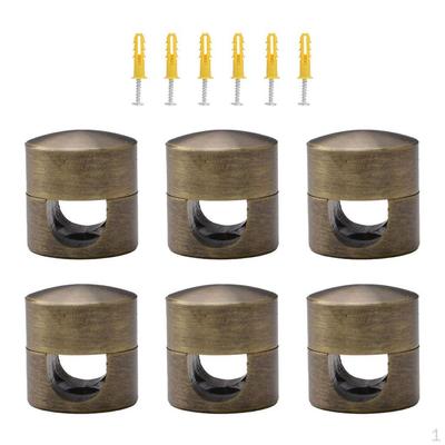 6er-Pack Aluminiumhaken zur Kabelorganisation von Pendelleuchten