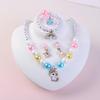 5 Pcs Children's Necklace Bracelet Set Necklace Girl Baby Accessories Children's Necklace Children's Accessories