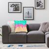 Melting Ice Cream Cone With Mint Chocolate And Strawberry Cushion Cover 40X40Cm Home Decor Print Throw Pillow Case For Sofa
