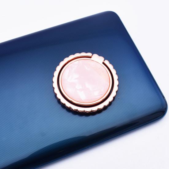 Finger Ring Holder 360 Degree Rotation Colorful Round Shell Pattern Phone Grip Finger