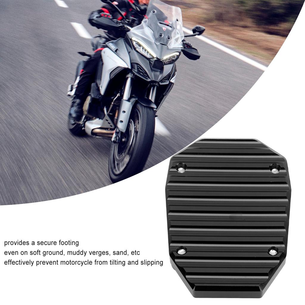 Side Stand Pad Extension Kickstand Extender Plate Motorcycle Accessories Replacement for MULTISTRADA V4 2021+